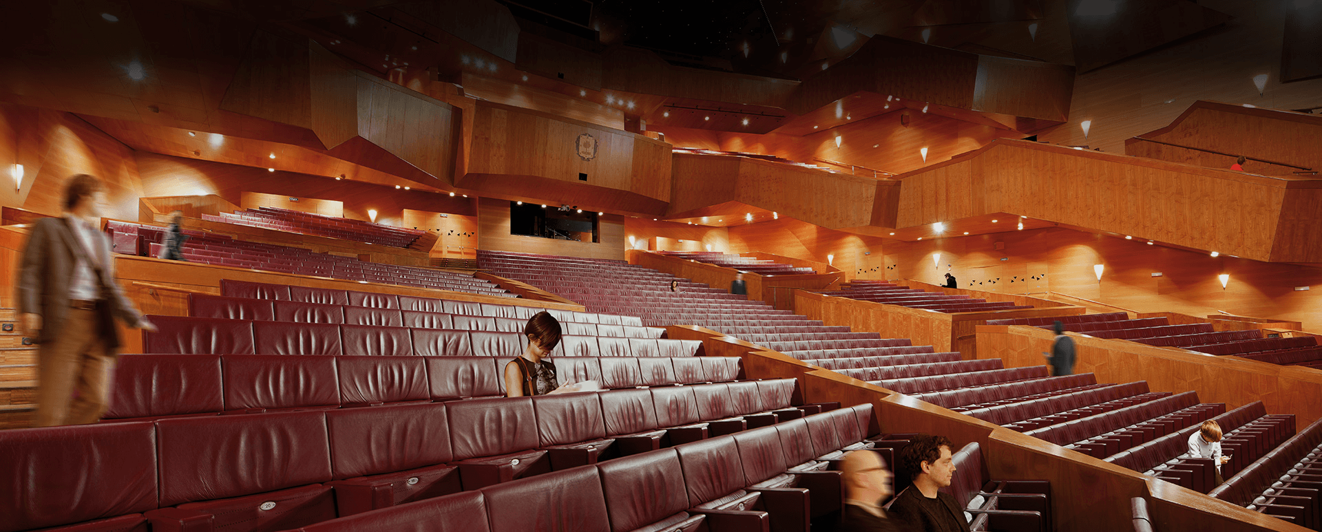 Sala del teatro Euskalduna de Bilbao, sede de las funciones de ópera de ABAO